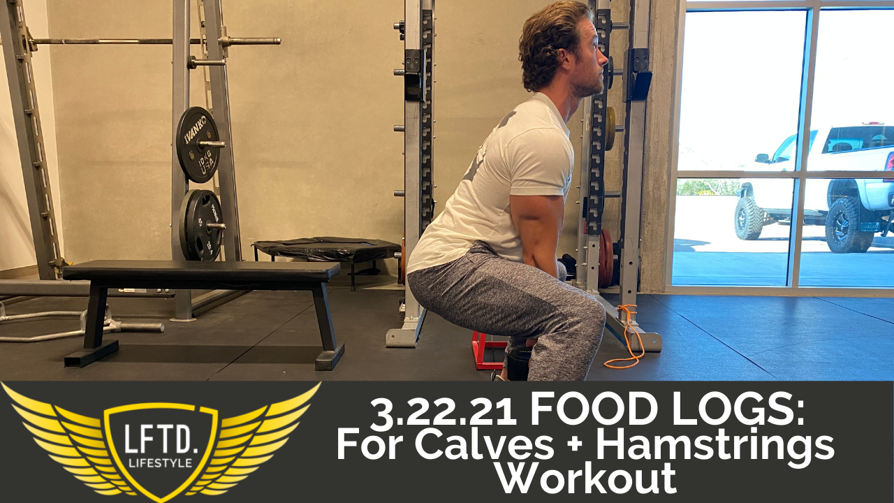 3.22.21 Food Logs for Calves & Hamstrings Workout - Team Get LFTD
